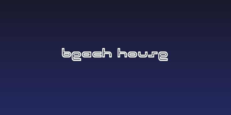 Beach House Social Header
