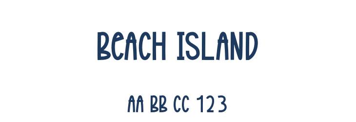 Beach Island Font Preview