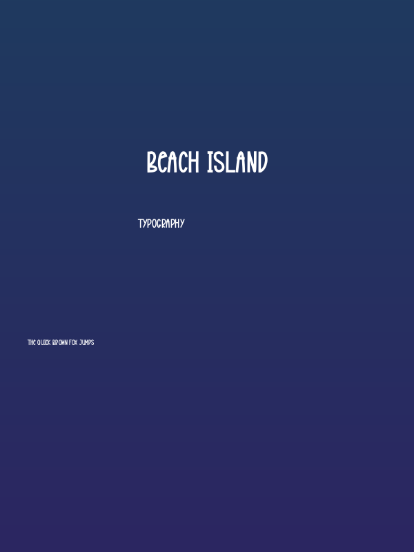 Beach Island Poster