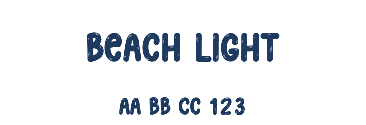 Beach Light Font Preview