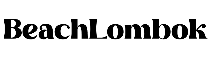Beach Lombok  フリーフォントのダウンロード