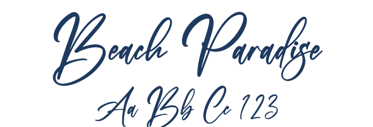 Beach Paradise Font Preview