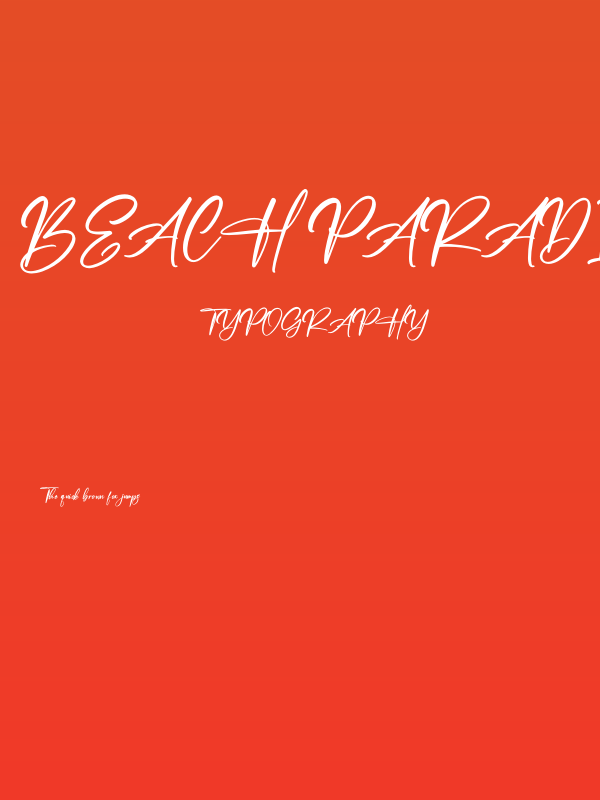 Beach Paradise Poster