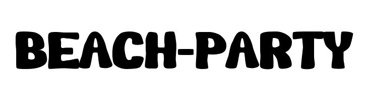 Beach-Party  フリーフォントのダウンロード