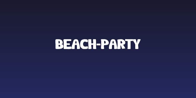 Beach-Party Social Header