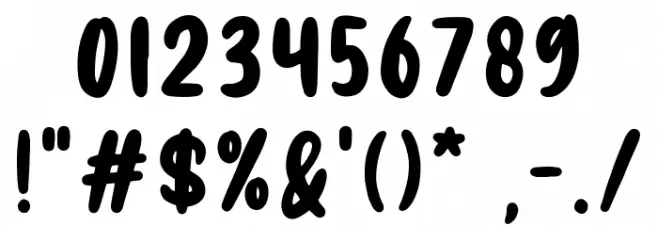 Beach Please Font OTHER CHARS