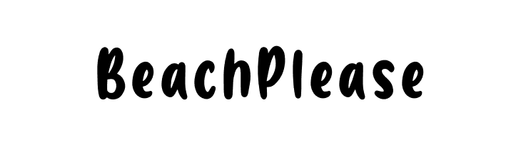 Beach Please  Fuentes Gratis Descargar