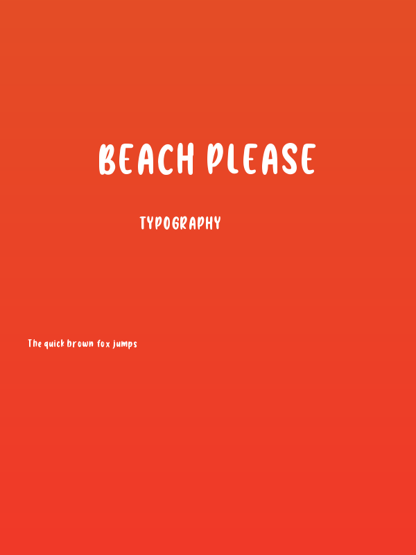 Beach Please Poster
