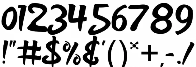 Beach Resort Font OTHER CHARS