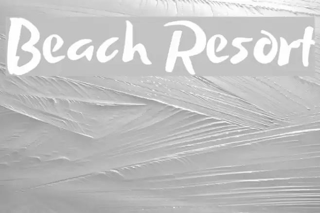 Beach Resort Font examples