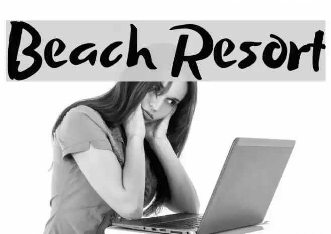 Beach Resort Font examples