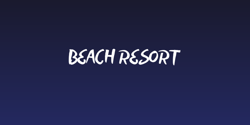 Beach Resort Social Header