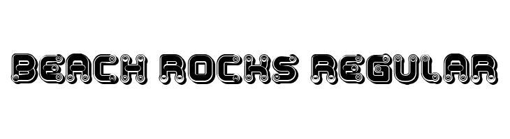 Beach Rocks Regular  font caratteri gratis