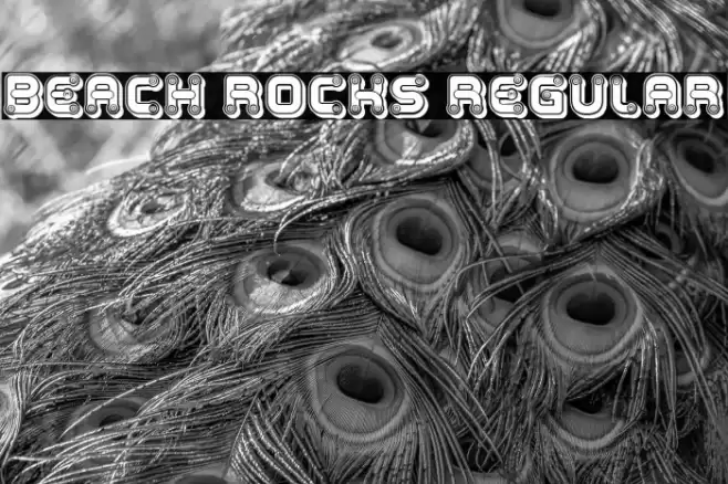 Beach Rocks Regular Font examples