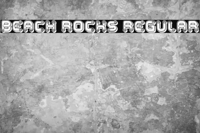 Beach Rocks Regular Font examples