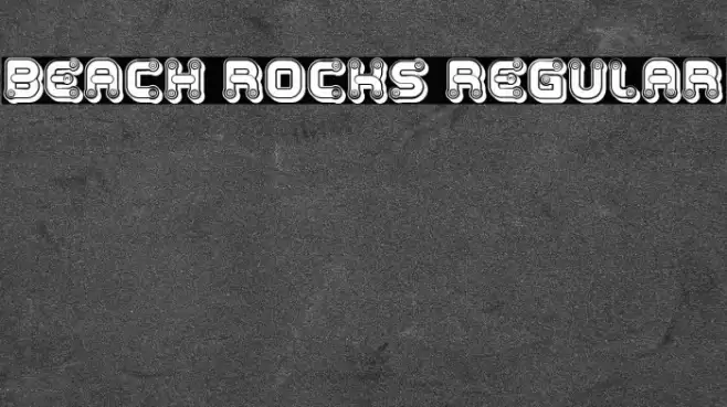 Beach Rocks Regular Font examples