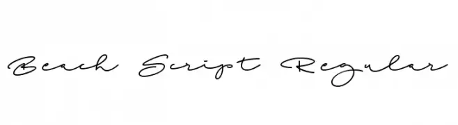 Beach Script Regular  Fuentes Gratis Descargar