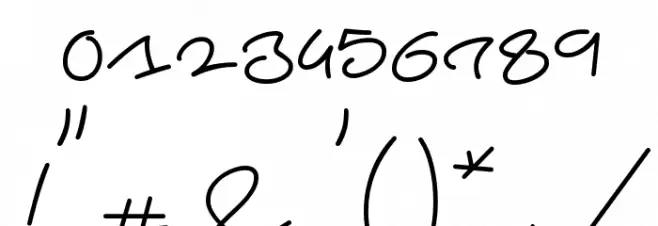 Beach Script Regular Font OTHER CHARS