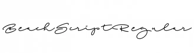 Beach Script Regular  Fuentes Gratis Descargar