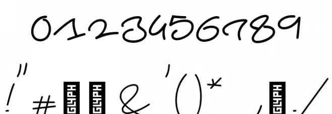 Beach Script Regular Font OTHER CHARS