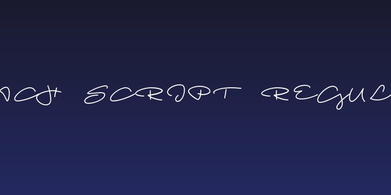 Beach Script Regular Social Header
