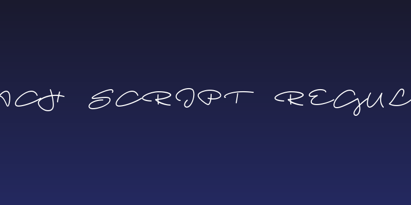 Beach Script Regular Social Header