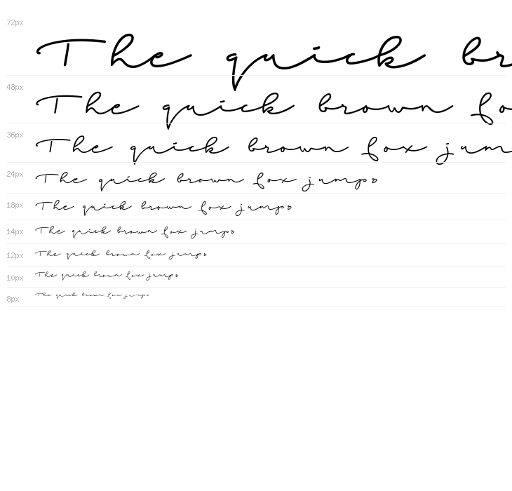 Beach Script Regular Waterfall