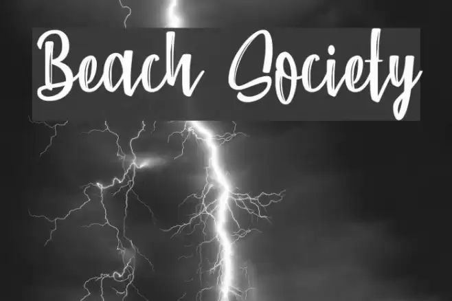 Beach Society Font examples