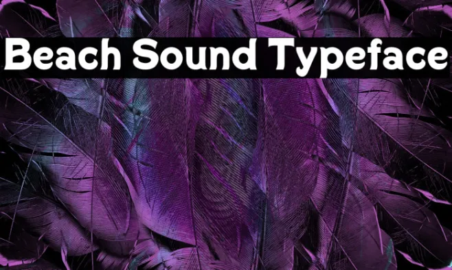 Beach Sound Typeface Example 1