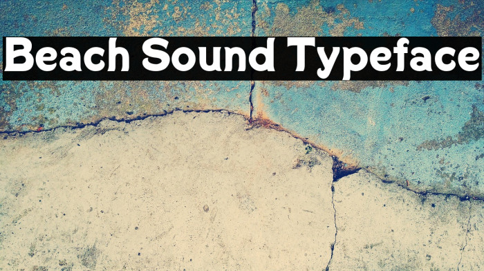 Beach Sound Typeface Example 3