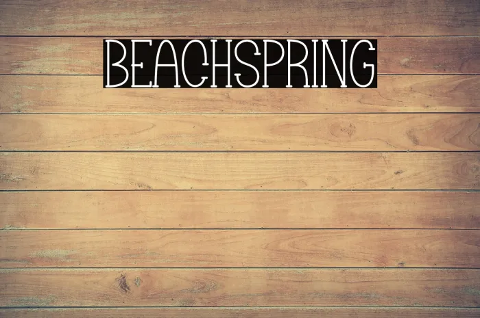Beach Spring Example 2
