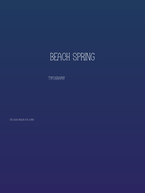 Beach Spring Poster