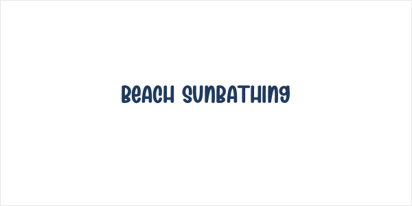 Beach Sunbathing Logo
