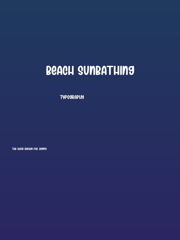 Beach Sunbathing Poster