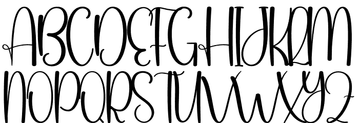 Beach Sunday Font UPPERCASE