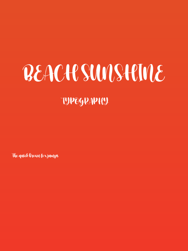 Beach Sunshine Poster
