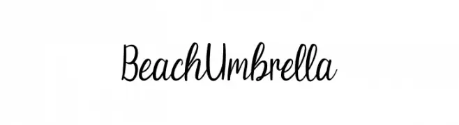 Beach Umbrella  Скачать бесплатные шрифты