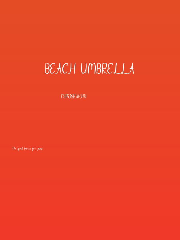 Beach Umbrella Poster