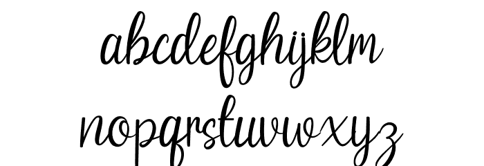 Beach Umbrella Font LOWERCASE