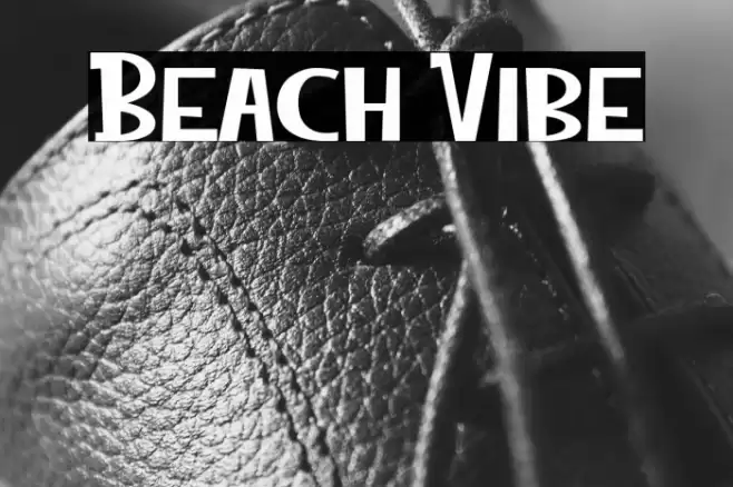 Beach Vibe Font examples