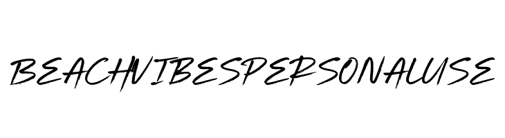 Beach Vibes Personal Use  フリーフォントのダウンロード