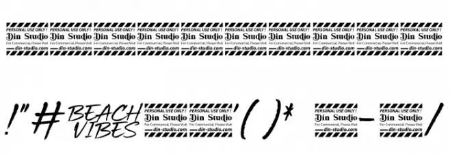 Beach Vibes Personal Use Fuentes OTROS CHARS