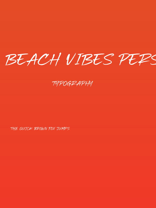Beach Vibes Personal Use Poster
