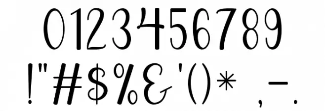 Beach Wahyu Font OTHER CHARS