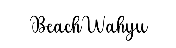 Beach Wahyu  Скачать бесплатные шрифты