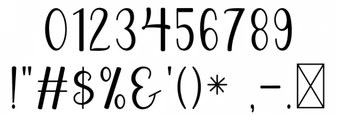 Beach Wahyu Font OTHER CHARS