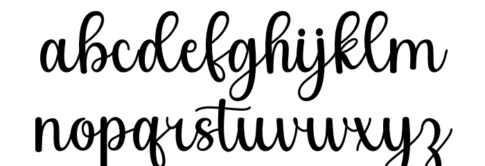 Beach Wahyu Font LOWERCASE