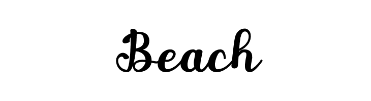 Beach  font caratteri gratis