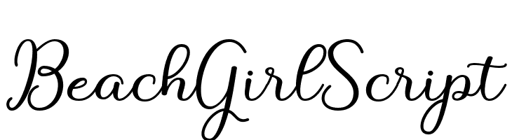 BeachGirlScript  Fuentes Gratis Descargar