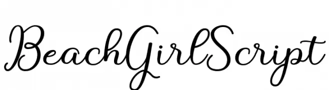 BeachGirlScript  Fuentes Gratis Descargar